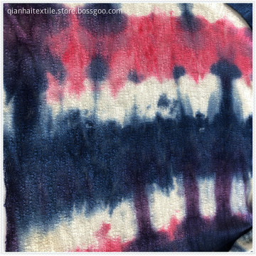 Polyester Spandex Tie Dyed Hacci